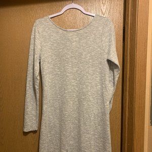 Cotton Dress with Open Tie Back